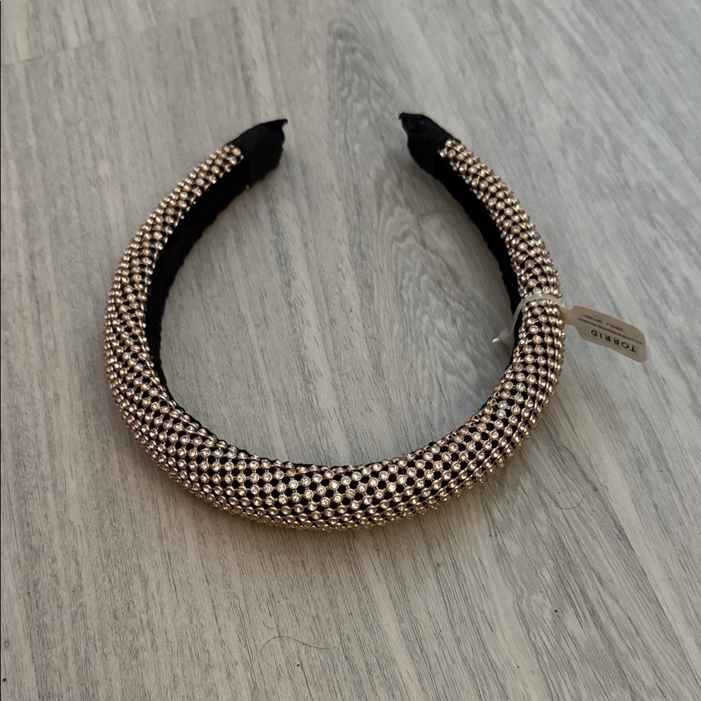 Torrid Black and Silver Embellished Headband